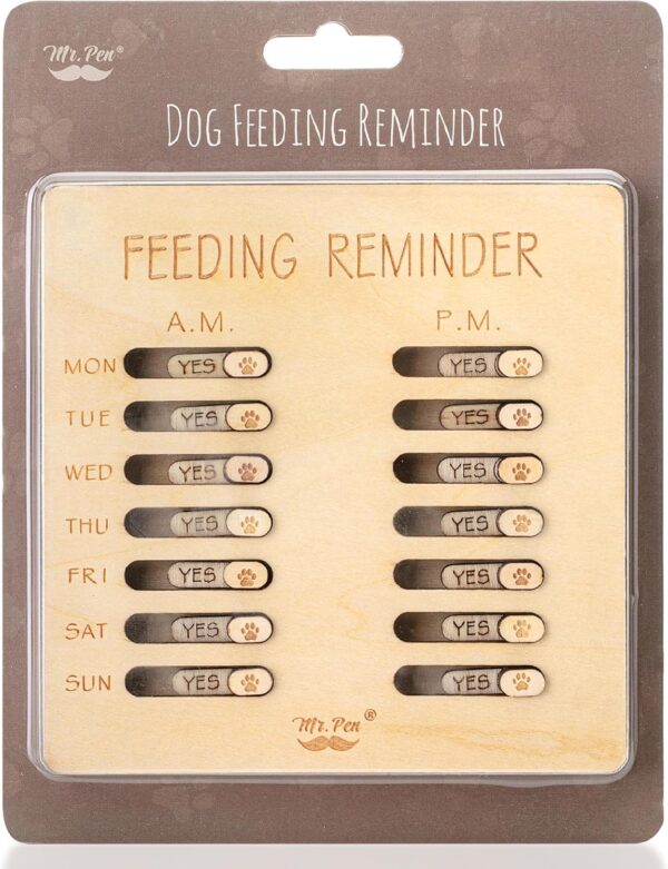 Mr. Pen- Dog Feeding Reminder, Wooden, AM/PM Daily Indication Chart, Pet Feeding Reminder, Dog Feeding Chart, Cat Feeding Chart, Pet Feeding Tracker, Feeding Chart Dog, Dog Feed Tracker - Image 7