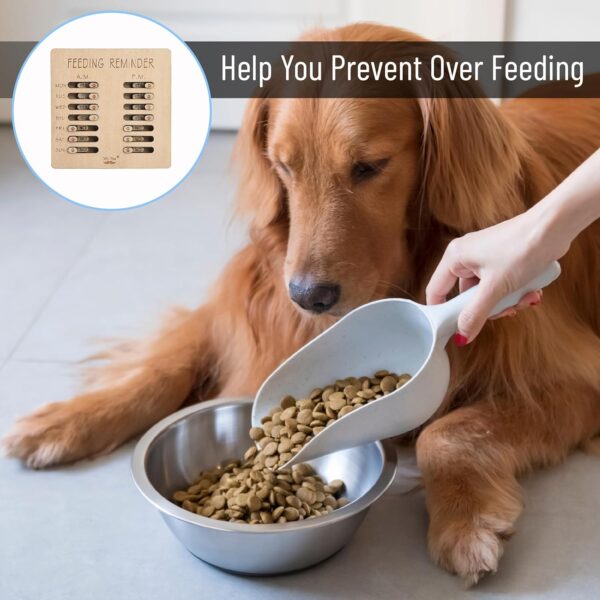 Mr. Pen- Dog Feeding Reminder, Wooden, AM/PM Daily Indication Chart, Pet Feeding Reminder, Dog Feeding Chart, Cat Feeding Chart, Pet Feeding Tracker, Feeding Chart Dog, Dog Feed Tracker - Image 4