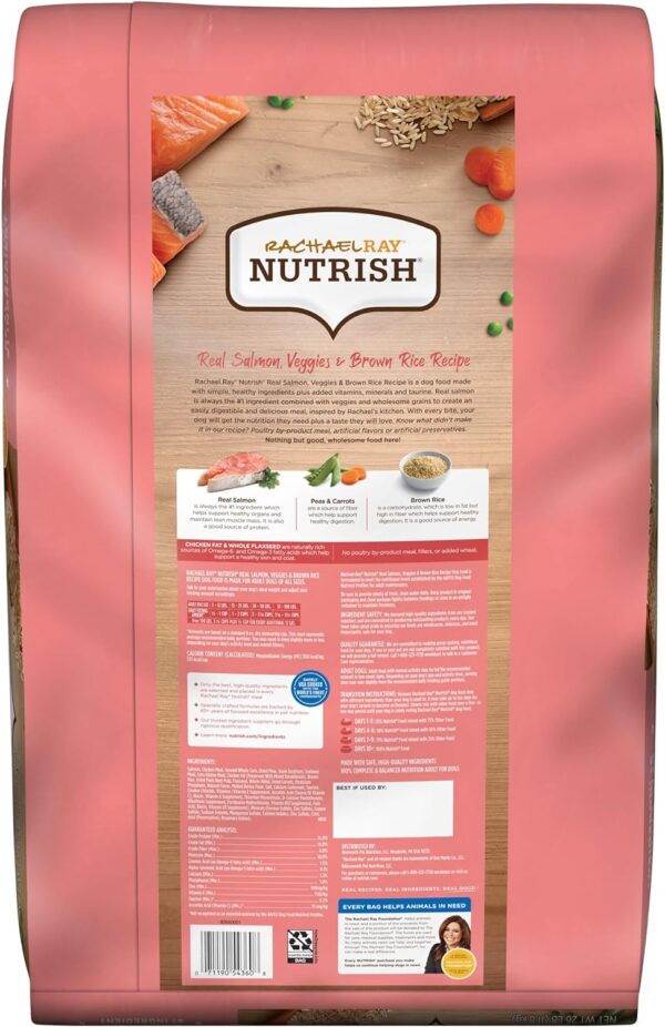 Rachael Ray Nutrish Salmon Dry Dog Food, 26 Pound Bag - Image 3