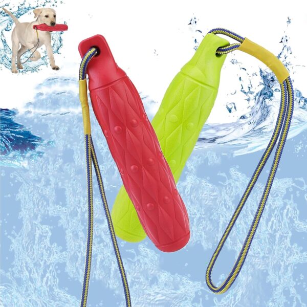 2PCS Floating Dog Toys for Water Fetch, 11.8” Dog Water Toys, Interactive Dog Toys, Dog Pool Float Toys, Outdoor Dog Toys with Rope, Dog Floats for Pool, Dog Throw Toy for Small Medium Large Dogs - Image 8