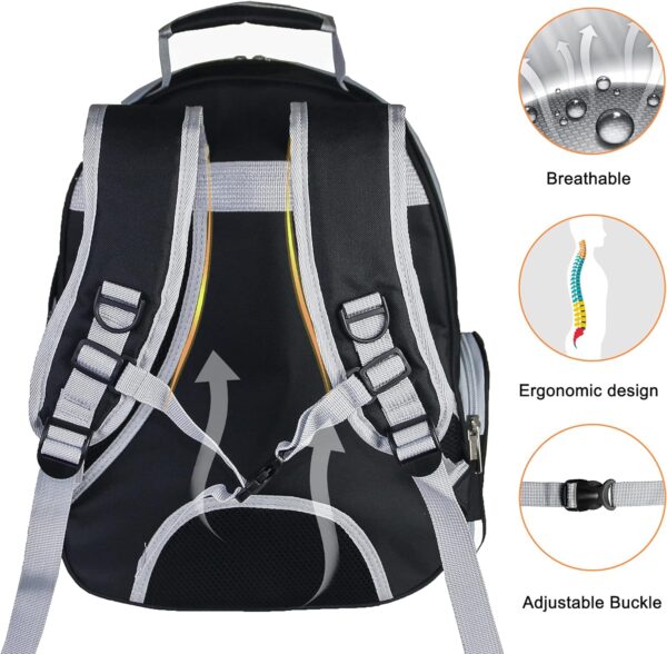 Cat Backpack, Airline Approved Bubble Carrying Bag for Small Medium Dogs Cats, Space Capsule Pet Carrier Dog Hiking Backpack Travel Carrier(Black) - Image 6