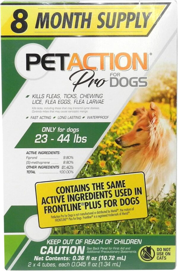 Pet Action Plus for Dogs, 8 Doses - 23 to 44 lbs.