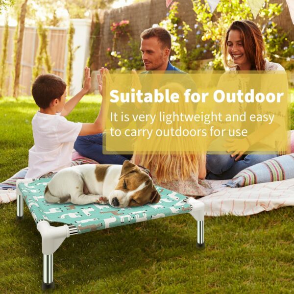 Elevated Dog Bed Pet cot for Small Dogs, Indoor and Outdoor Use for Small Pets - Image 5