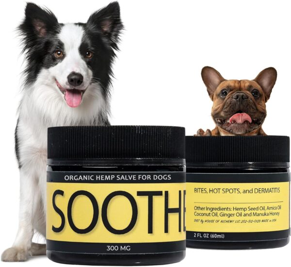 SOOTHE - Hemp Salve for Natural Dog Allergy Relief & Everyday Bug Bite & Hot Spot Itch Relief for Dogs - Made with Natural Extracts & Human-Grade Hemp Oil for Dogs