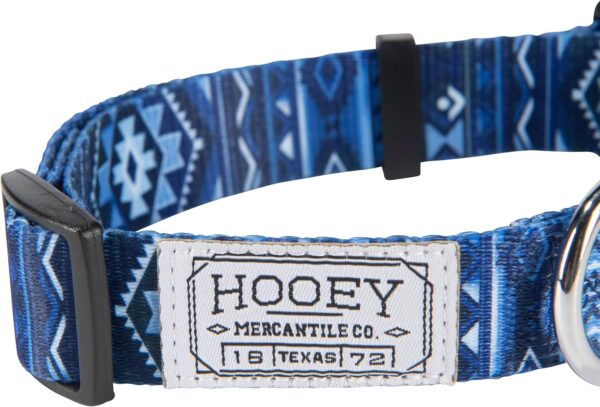 Hooey Nomad Dog Collar, Durable Polyester Webbing Collar with Graphic-Inspired Prints, Ombre Aztec, Medium - Image 2