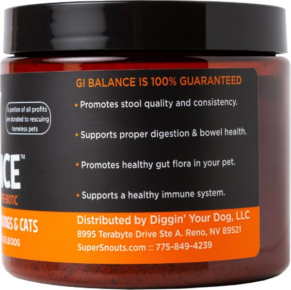 Super Snouts GI Balance Digestive Supplement for Dogs & Cats, 3.1 oz Pumpkin Powder for Dogs & Prebiotic Gut Health, Immune Support - Image 9