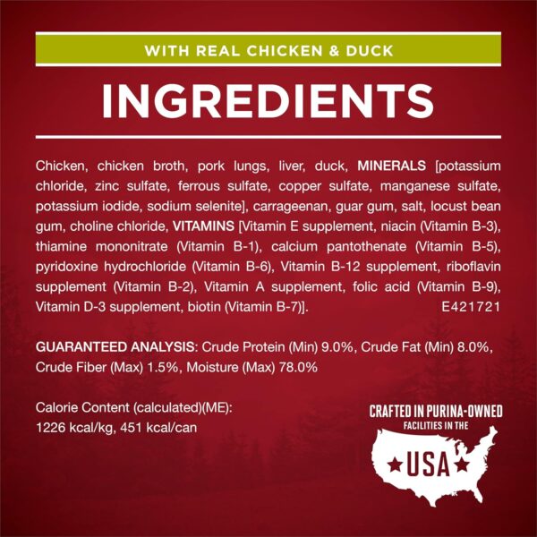 Purina ONE True Instinct Classic Ground Grain-Free Formulas With Real Turkey and Venison, and With Real Chicken and Duck High Protein Wet Dog Food Variety Pack - (Pack of 6) 13 oz. Cans - Image 6