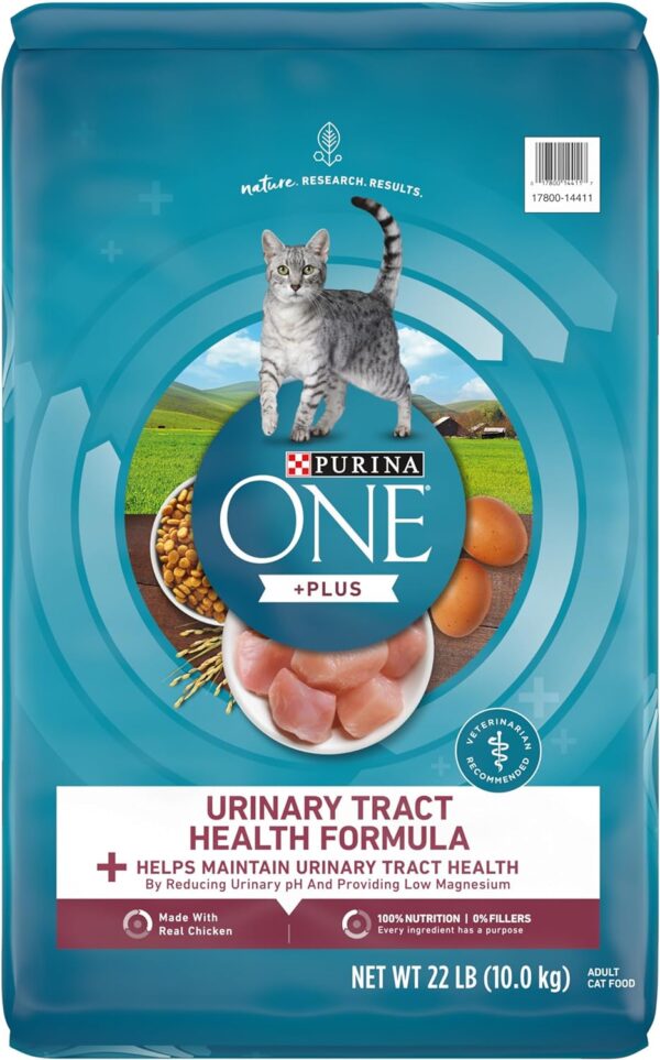 Purina ONE High Protein Dry Cat Food, +Plus Urinary Tract Health Formula - 22 lb. Bag