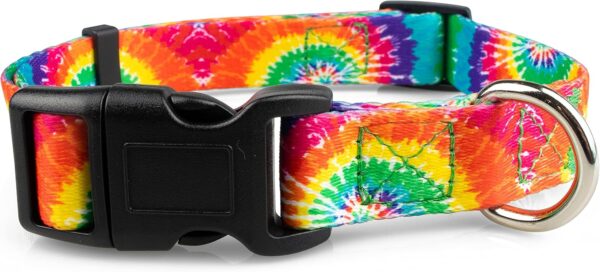 Limeloot Tie Dye Dog Collar for Female and Male Dogs, Medium - Image 3