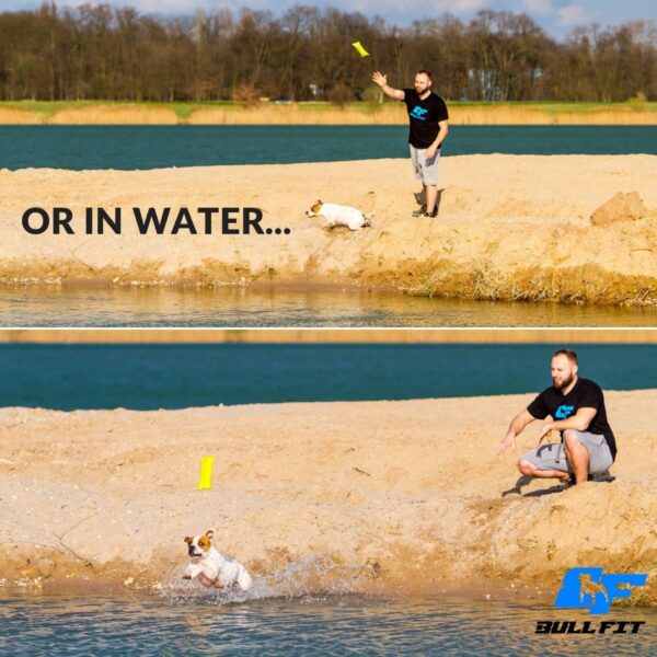 2-in-1 Floating Fetch Toy & Bite Tug - Tough, Strong, Interactive Dog Throw Toys for Medium to Large Dogs - Perfect for Dock Diving, Training & Fetching - Fire Hose Ballistic Water Pool Dog Fetch Toy - Image 3