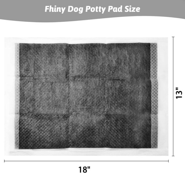 Fhiny Rabbit Pee Pads, 13" x 18" 100 PCS Disposable Bunny Pads Charcoal Leak-Proof Super Absorbent Potty Training Pad with Quick-Dry Surface for Dogs Puppies Cats Kittens or Small Pets - Image 6