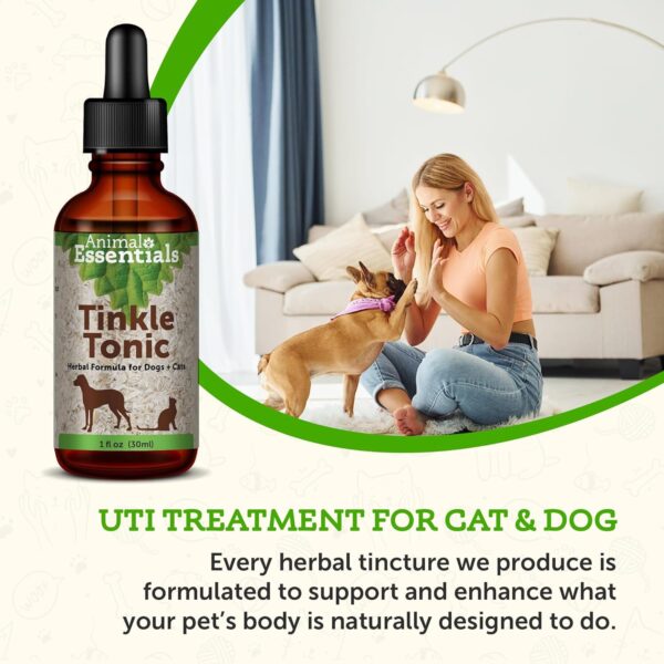 Animal Essentials Tinkle Tonic - Herbal Formula for Dogs and Cats, Healthy Urinary Tract, 100% Organic Human Grade Herbs, Couchgrass, Dandelion, Echinacea, Marshmallow Root, Horsetail Herb - 1 fl oz - Image 6