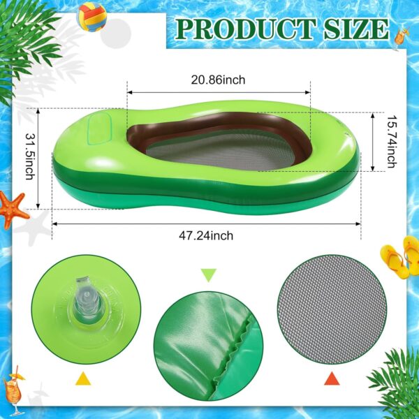 2 Pcs Dog Pool Float Inflatable Dog Floats for Pool Pet Dog Floating Mat Dog Float Raft Swimming Pool Floats for Small Medium Large Dog Puncture Proof - Image 2