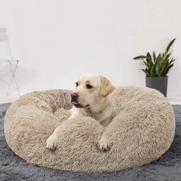 HACHIKITTY Dog Beds Calming Donut Cuddler, Puppy Dog Beds Large Dogs, Indoor Dog Calming Beds Large,30'' - Image 5