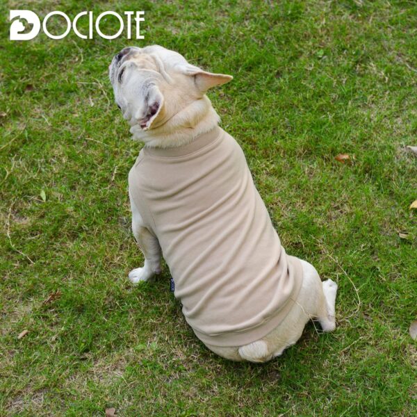 Soft Fleece Dog Sweatshirt - Warm Dog Sweaters for Small Medium Dogs Cats Cold Weather - Cat Sweater Pullover Stretchy Hoodie Easy On - Comfortable Dog Winter Clothes Pet Sweaters Vest for Doggie - Image 8