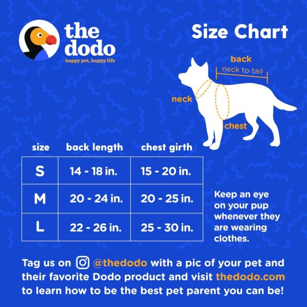 The Dodo Happy Pet Happy Life Dog T-Shirt, Black Colorblock, Size Medium, Everyday Apparel for Dogs, Cute Dog Tee, Cute Clothes for Dogs, The Dodo for Dogs Collection - Image 7