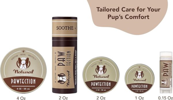 Natural Dog Company PawTection Dog Paw Balm, Protects Paws from Hot Surfaces, Sand, Salt, & Snow, Organic, All Natural Ingredients (0.15 oz Trial Stick) - Image 6