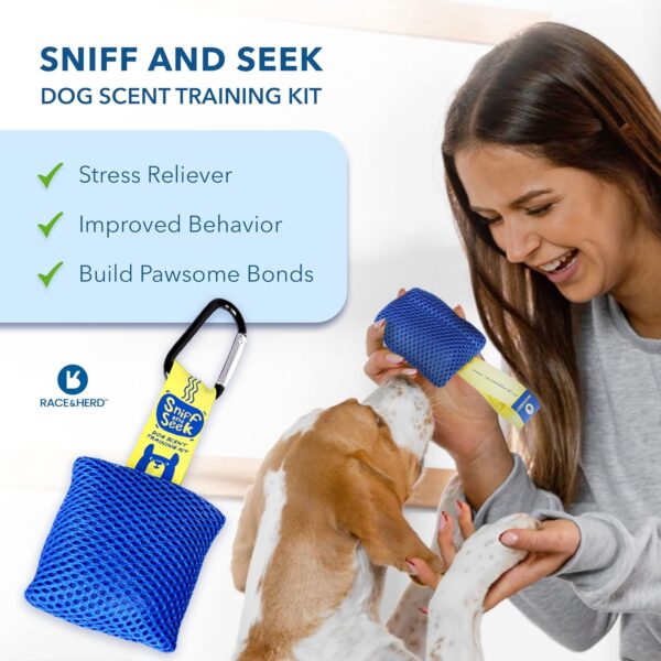 Race&Herd Sniff and Seek Dog Sniffing Toys | Hide and Seek Dog Toys, Dog Brain Games, Dog Games - Fun Nose Work for Dogs, Dog Scent Training Kit, Dog Nosework Kit, Scent Work Kit for Dogs - Image 4