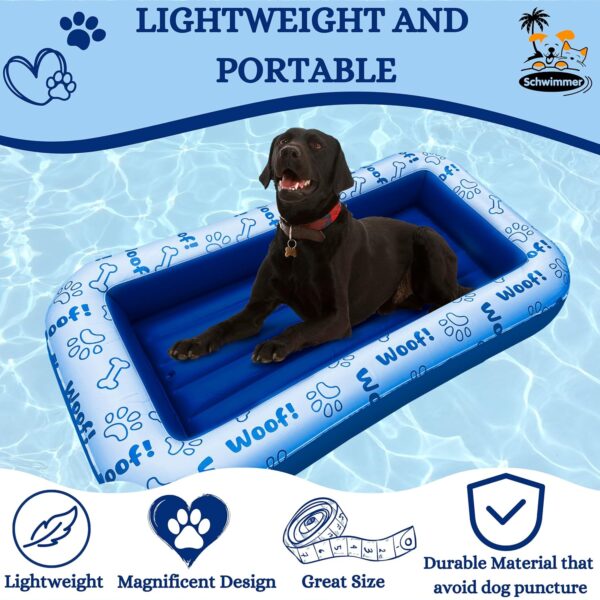 Schwimmer Premium Dog Pool Float for Large Dogs - Enhanced Safety, Premium Comfort - Versatile Design - Dog Floats for Pool & Lake - New Material - Image 5