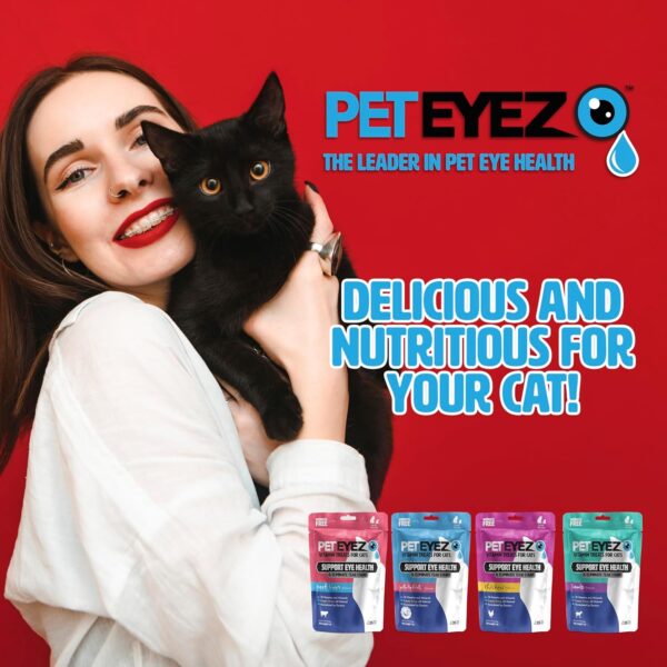 Pet Eyez Vitamin Treats for Cats - Tear Stain Remover - Eye Health Support - Reduces Itching & Allergies - Chicken Flavor - 1oz - Image 7