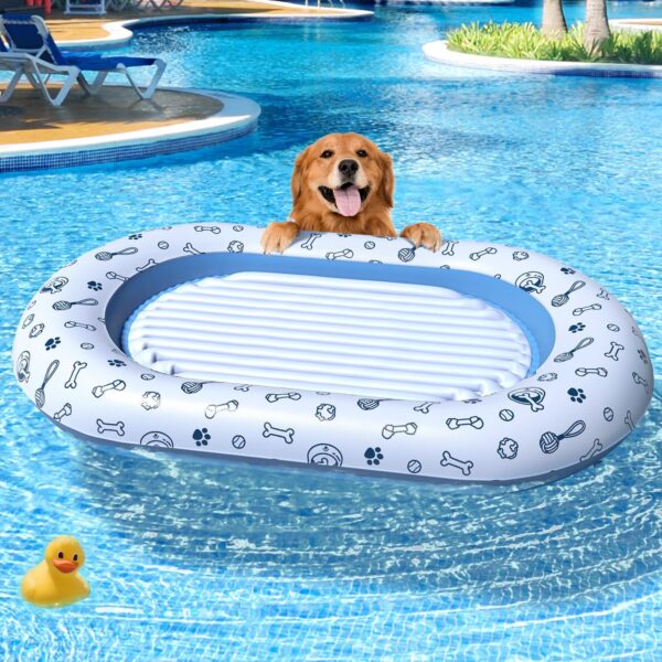 Large Dog Floatie for Pool - Pet Pool Raft and Float with Durable Design - Dog Pool Raft - Perfect Pet Pool Float for Summer Fun - Image 6