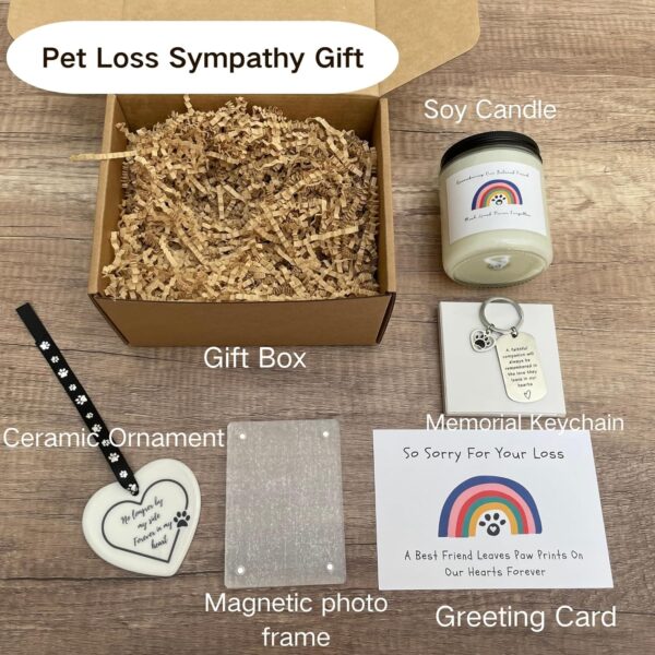 LASTINGTAILS dog memorial gifts for loss of dog, pet memorial gifts, pet loss gifts, loss of dog sympathy gift, dog cat bereavement gift basket for pet lovers, friends, family - Image 6