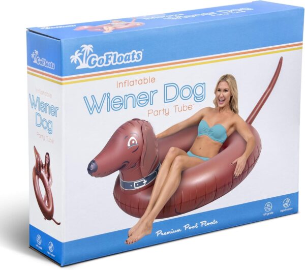 GoFloats Wiener Dog Party Tube Inflatable Raft, Float in Style (for Adults and Kids) - Image 7