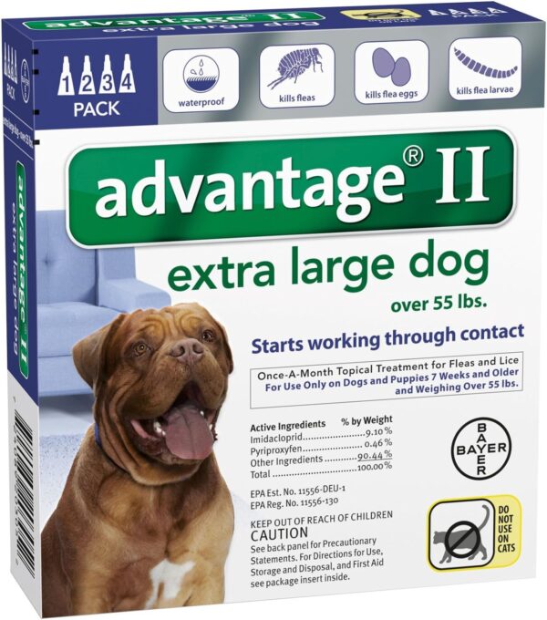 Bayer Animal Health Advantage II Extra Large Dog 4-Pack