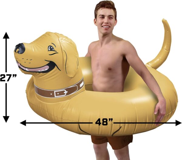 GoFloats Buddy the Dog Party Tube Inflatable Raft, Float in Style (for Adults and Kids) - Image 4