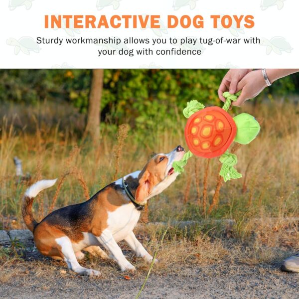 SCENEREAL Dog Water Toy for Small Medium Dogs, Dog Float Toys Interactive Floating Pool Toys, Turtle Shape Dog Chew Toys Floats on Water, Rope Toy Dog Retrieving Dummy Outdoor Training Toy - Image 7