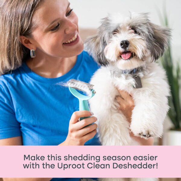 Uproot Clean Deshedder: Cat & Dog Brush for Shedding - Convenient Deshedding Dog Brush and Cat Hair Brush for Easy Grooming - by The Creators of The Uproot Cleaner Pro Pet Hair Remover! - Image 3