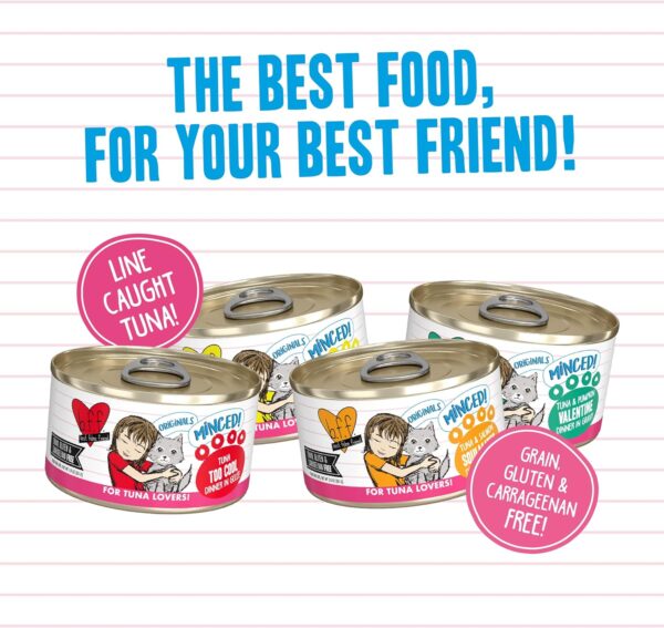 Weruva Best Feline Friend (B.F.F.), Batch 'O Besties Variety Pack, Wet Cat Food, 3oz Can (Pack of 12) - Image 5