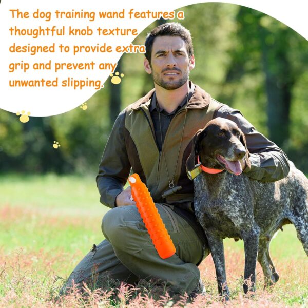 4 Pcs Dog Training Bumper with Throw Rope 11 x 2 Inch Dog Retriever Training Dummy Dog Toys Standard Size Duck Dog Hunting Training Tool for Hunting and Sporting Dogs (Orange and Red) - Image 3