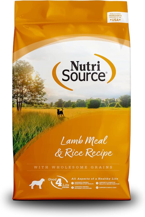 Nutrisource Lamb & Rice Adult Dog Food 5Lb