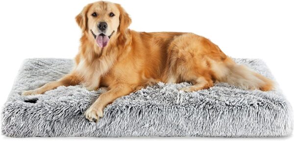 WESTERN HOME WH Dog Crate Bed for Large Dogs, Waterproof Orthopedic Dog Bed - Egg Crate Foam Dog Bed with Removable Washable Cover, Plush Dog Bed with Non-Slip Bottom