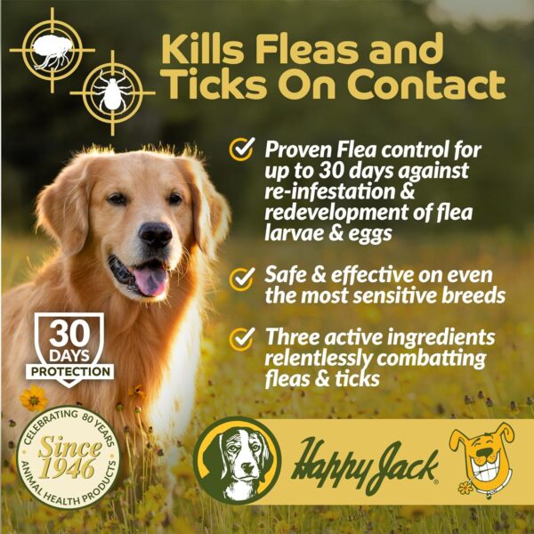 Happy Jack Paracide Flea & Tick Shampoo for Dogs, Dog Flea and Tick Treatment, Flea and Tick Prevention for Cats, 8 oz - Image 3