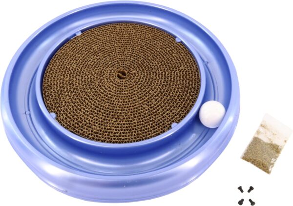 Coastal Pet Turbo Scratcher Cat Toy - Cardboard Cat Scratcher Pad with Cat Toy Ball Track and Catnip (1 Pack)