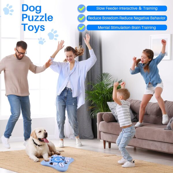 Interactive Dog Puzzle Toys for Large Medium Small Smart Dogs, Squeaky Enrichment Mentally Stimulation Toys for Training, Dog Treat Chew Toy for Puppy&Cats - Image 6