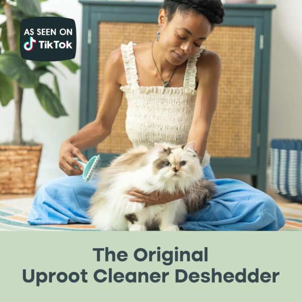 Uproot Clean Deshedder: Cat & Dog Brush for Shedding - Convenient Deshedding Dog Brush and Cat Hair Brush for Easy Grooming - by The Creators of The Uproot Cleaner Pro Pet Hair Remover! - Image 7