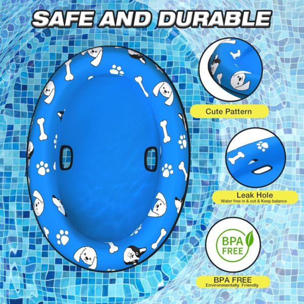 MICOOYO Dog Float Raft - Inflatable Dog Swimming Float for Summer Dog Water Float (Small) - Image 3