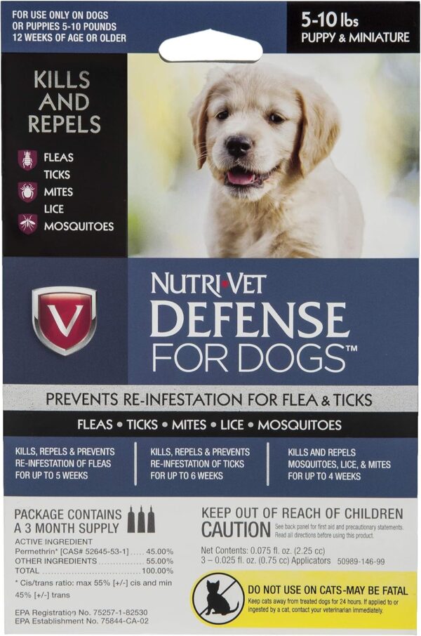 Nutri-Vet Defense Flea & Tick Control for Puppies