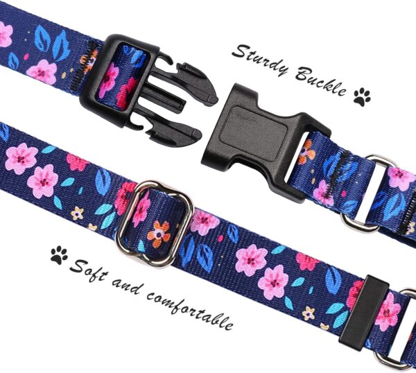 Martingale Collar for Dogs, Adjustable Soft Nylon Dog Collars with Special Design Cute Patterns for Small Medium Large Dog - Image 3