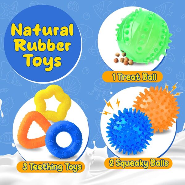 Puppy Toys 23 Pack, Interactive Dog Toys for Puppy Teething, Puppy Chew Toys with Squeaky Plush Toys, Rope Toys and Dog Treat Balls, Puppy Teething Toys for Small Dogs - Image 5