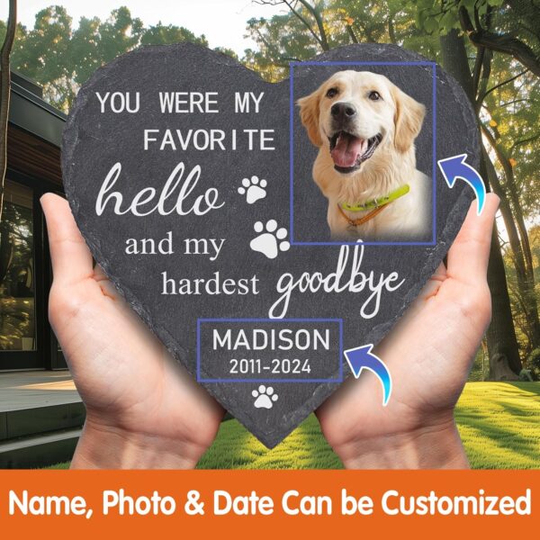 Dog Memorial Stone, Pet Memorial Stones, Pet Memorial Gifts for Dogs, Dog Memorial Gifts for Loss of Dog, Rainbow Bridge Dog Memorial Gifts, Cat Memorial Gifts. - Image 6