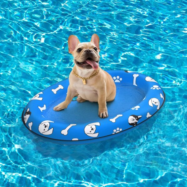 MICOOYO Dog Float Raft - Inflatable Dog Swimming Float for Summer Dog Water Float (Small)