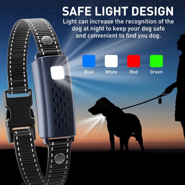 Dog Shock Collar 2 Dogs(15-150lbs) with Flashing Light for Night Walks,4000FT Dog Training Collar Adjustable Pitch Beep(1-8), Vibration(1-16), Safe Shock(1-99), and Keypad Lock, Shock Collar for Dogs - Image 3