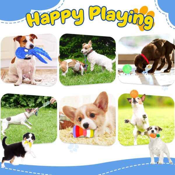 Puppy Toys 23 Pack, Interactive Dog Toys for Puppy Teething, Puppy Chew Toys with Squeaky Plush Toys, Rope Toys and Dog Treat Balls, Puppy Teething Toys for Small Dogs - Image 7