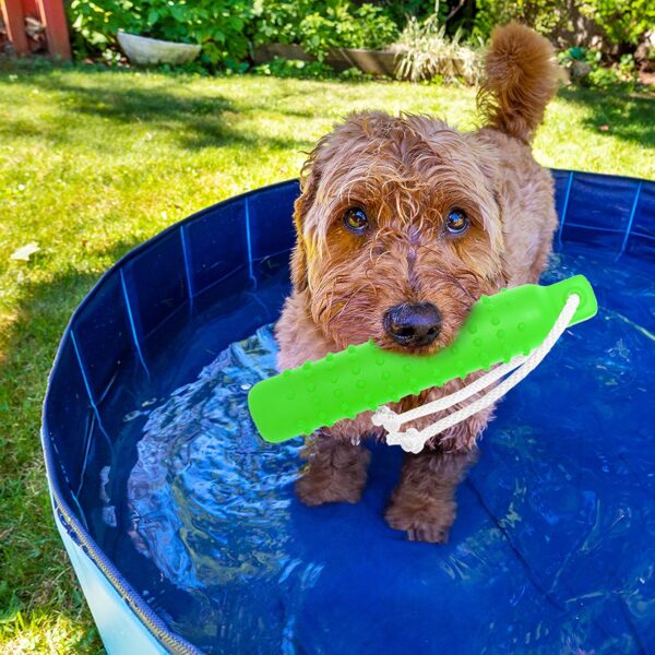 Dog Water Toy - Interactive Fetch Dog Toys Float on Water Pool for Training Retrieving Chasing Bumper Outdoor - Funny Puzzle Dog Toys with Rope for Small Medium Large Dog - Image 4