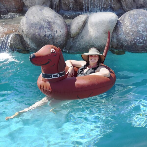 GoFloats Wiener Dog Party Tube Inflatable Raft, Float in Style (for Adults and Kids) - Image 6