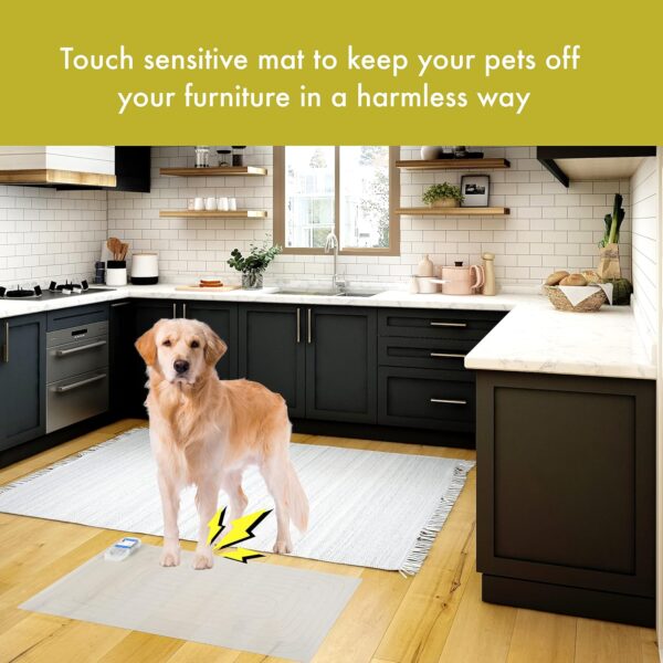 Homarden Pet Training Shock Mats for Dogs (30x16 inches) - Keep Cats off The Counter and Keep Dogs off Couch, Bed, Sofa, Countertops - Shock Pads for Pets - Image 3